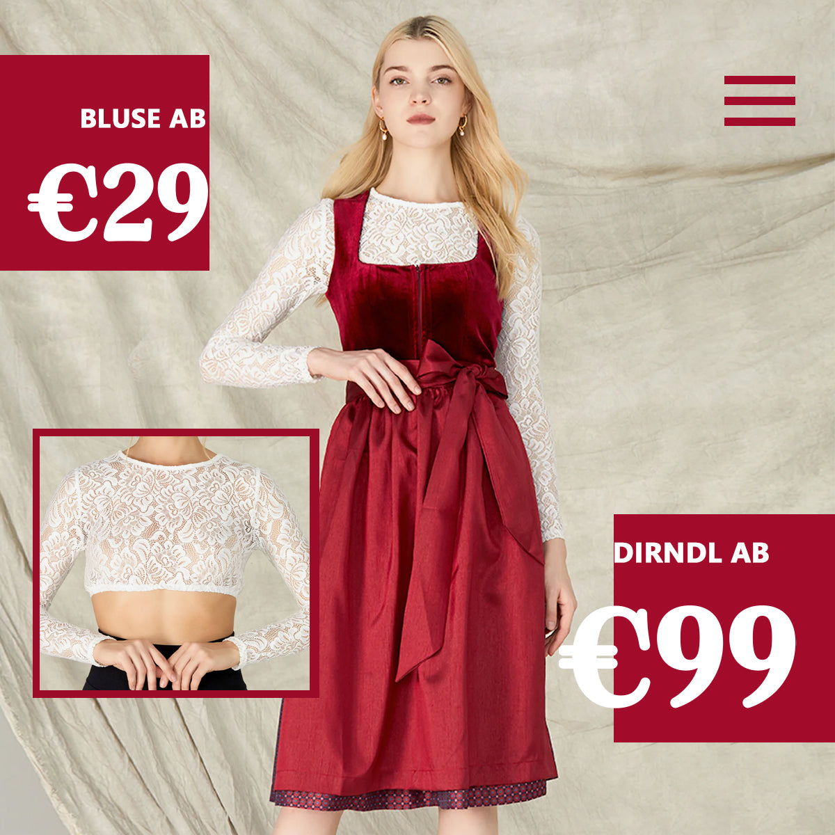Red Dirndl Velvet, Straight Neckline & Top Addresses in Frankfurt: The Ultimate Style Guide